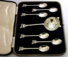 CASED SET of SIX STERLING
