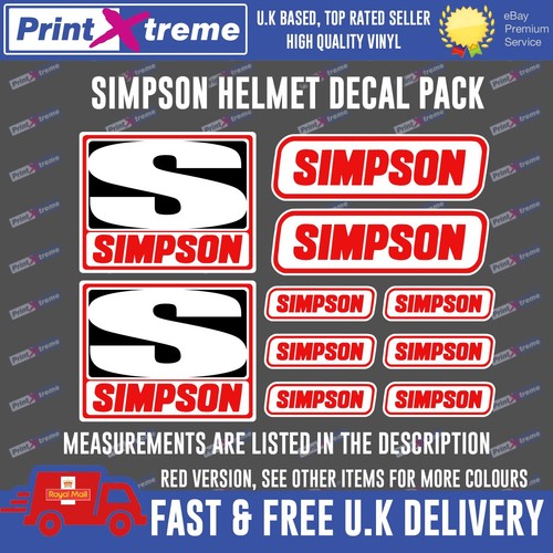 Simpson helmet decal - simpson,