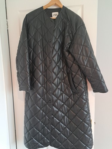 Zara quilt midi coat - zara, med
