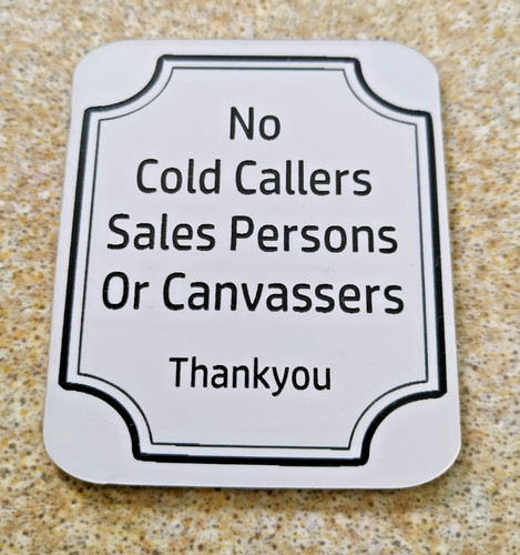 Small engraved sign - engraved, cold