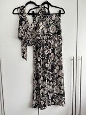 Zara Ecru Black Floral Print
