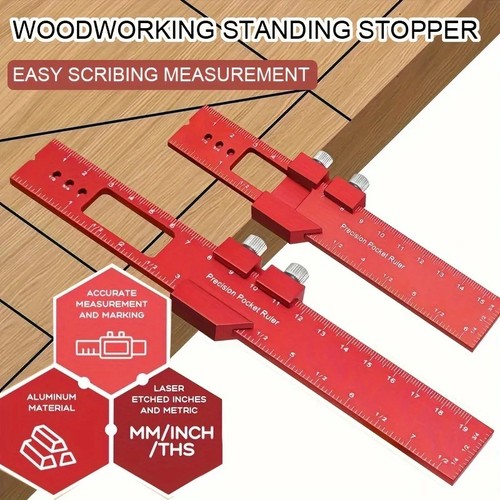 Aluminium angle ruler - aluminium,