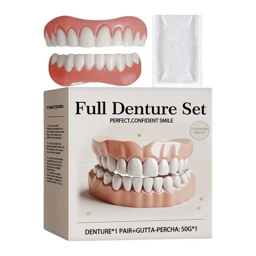 Full denture set safe moldable - denture, set,safe