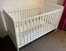 Used Mothercare Classic Cot Bed Very Good Condition without Matters - White