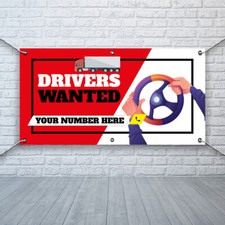 PVC Banner Drivers Wanted Outdoor Waterproof High Quality