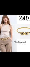 Zara Metalic Belt With Silver Eye size 28" 29" 30" 31" 32" 33"