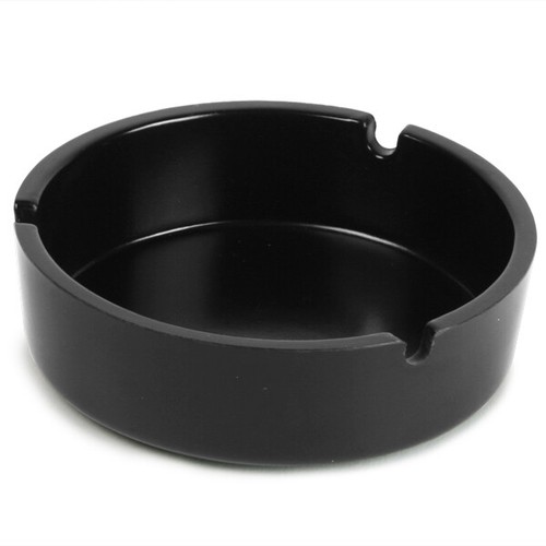 Melamine ashtray black - black, |