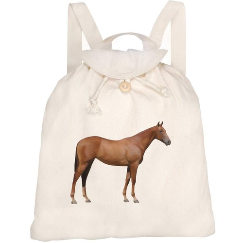 Horse canvas rucksack - 'horse', /