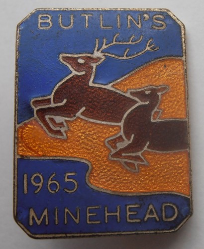 Butlins badge minehead - butlins, 1965