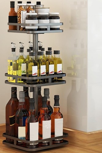 Rotating spice rack - spice, organizer