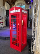 Red British Telephone Box / Phone Box Prop for Wedding, Party or Stage BT K2 K6