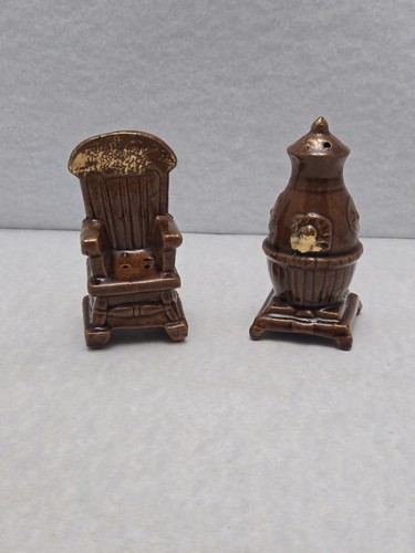 Vintage salt and pepper - and,