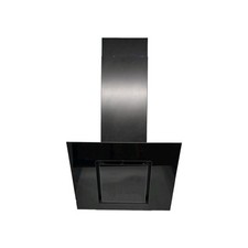 CDA WEA60BL 60cm Kitchen Chimney Hood Angled Extractor LED lights, Timer - Black