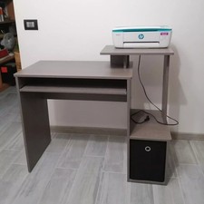 Grey Computer Desk W/ Drawer