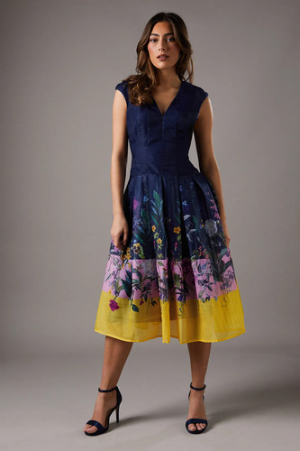 Coast navy midi - navy, dress