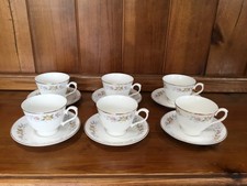 Mayfair Alpine 6 Cups 6 Saucers and Sugar Bowl