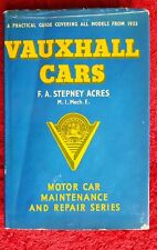 Vauxhall Cars 1933 inc. 6 25