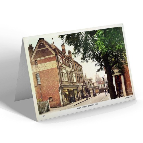 Greeting card vintage surrey - greeting,
