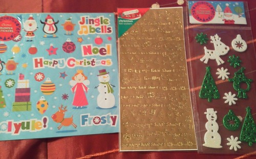Christmas stickers sheets - 6,
