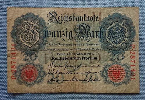 Old reichsbanknote banknote - old,