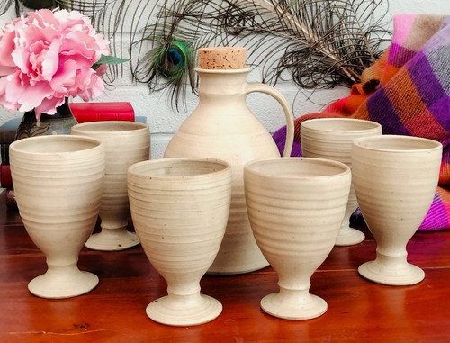 Vintage studio pottery wine - vintage,