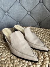 NICHOLAS KIRKWOOD Shoes Italian Beya Mule Neutral Beige Leather EU 40.5 UK 7.5