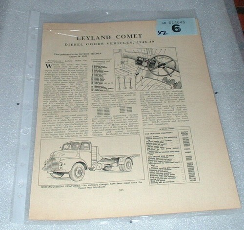 Leyland comet motor trader - comet,