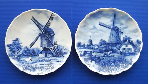 Blue delft wall plates - 2,