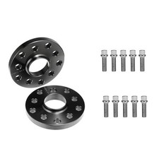 2 x 15mm VW Black Hubcentric