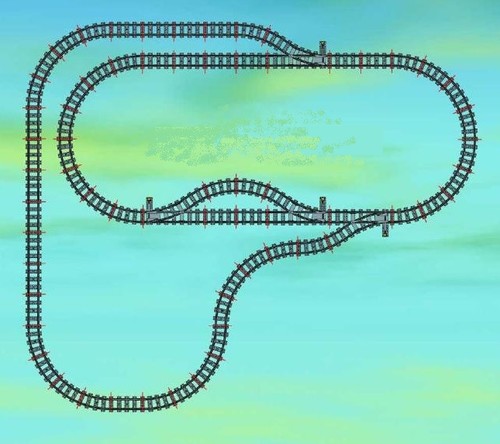 Lego train tracks railway - train, rc