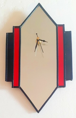 Art deco mirror wall - wall, clock