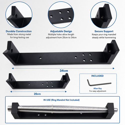 Adjustable ring mandrel - adjustable, holder