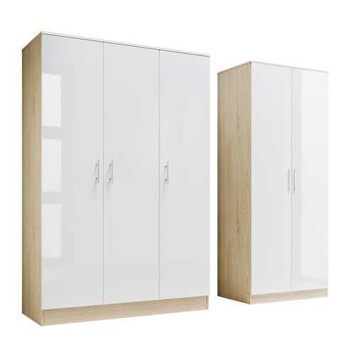High gloss door wardrobe - high,