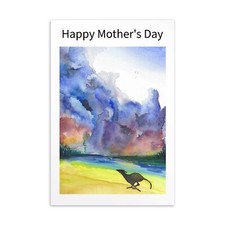 Mothers Day Card Greyhound