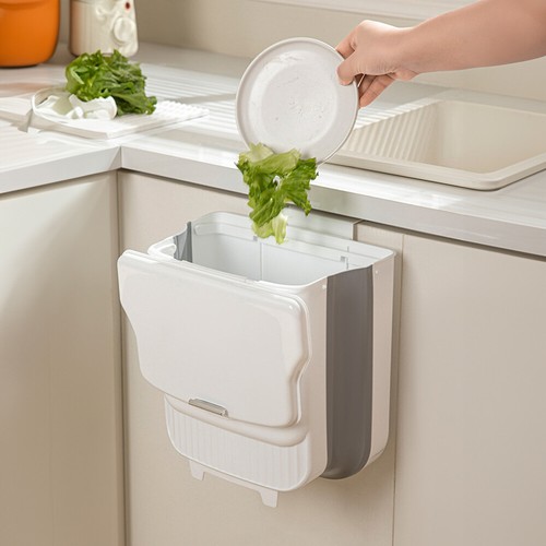 Folding kitchen waste bin - folding,