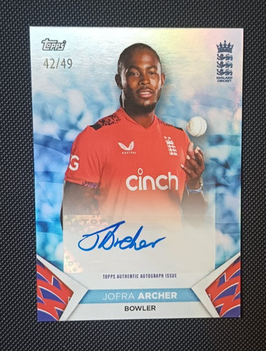 Jofra archer autograph 49 - jofra,