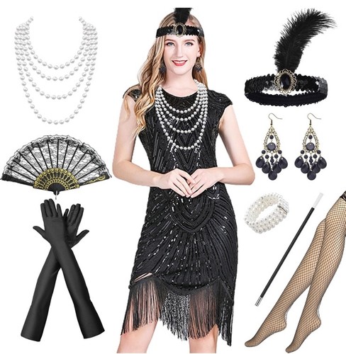 1920s flapper xxl dress - flapper,