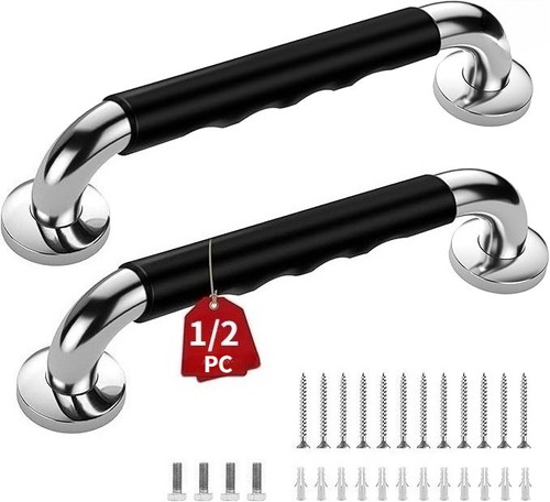 Stainless steel shower grab - stainless,