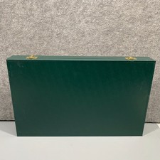 Vintage Whittlecraft Backgammon Set Green Box No Cups or instructions VGC