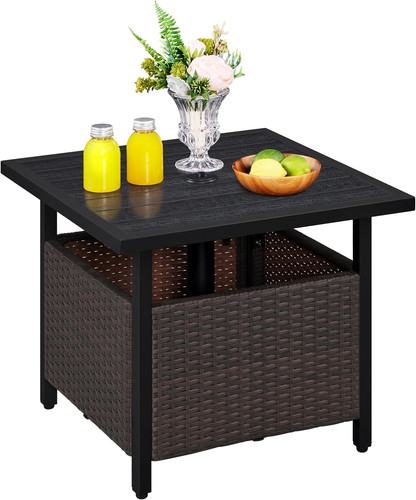 Rattan coffee table with - table,