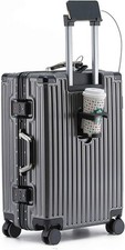 Hard Shell Medium Suitcase Cabin Luggage 20in Cayy-On Grey lesulety