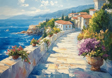 Seaside Beach Canvas Picture