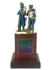 Metal Modeles 1814 Diorama 54mm Napoleonic White Metal Kit Figure Pro Painted