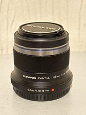 Olympus M.Zuiko Digital 45mm f/1.8 Lens - Black (Excellent condition) 