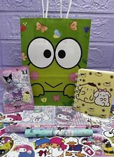 SANRIO Gift Bag Notebook Stationary Hello Kitty Keroppi Blind Rubber Highlighter
