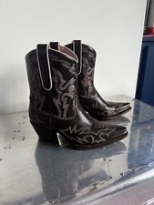 Judy Rothschild Boots. R.Soles Size 38 Uk 6 Brown & Pink 