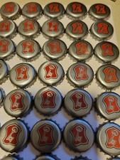 35 Used Becks Shield Crown Bottle Tops/Caps - good condition (Art craft)