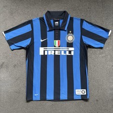 Vintage Inter Milan Internazionale 2007/08 Home Football Shirt Scuddeto M Nike