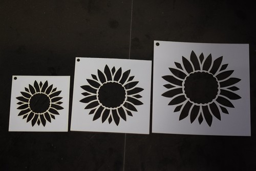 Sunflower stencil set - sunflower, 3