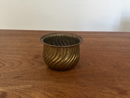 Vintage rustic brass - brass, planter